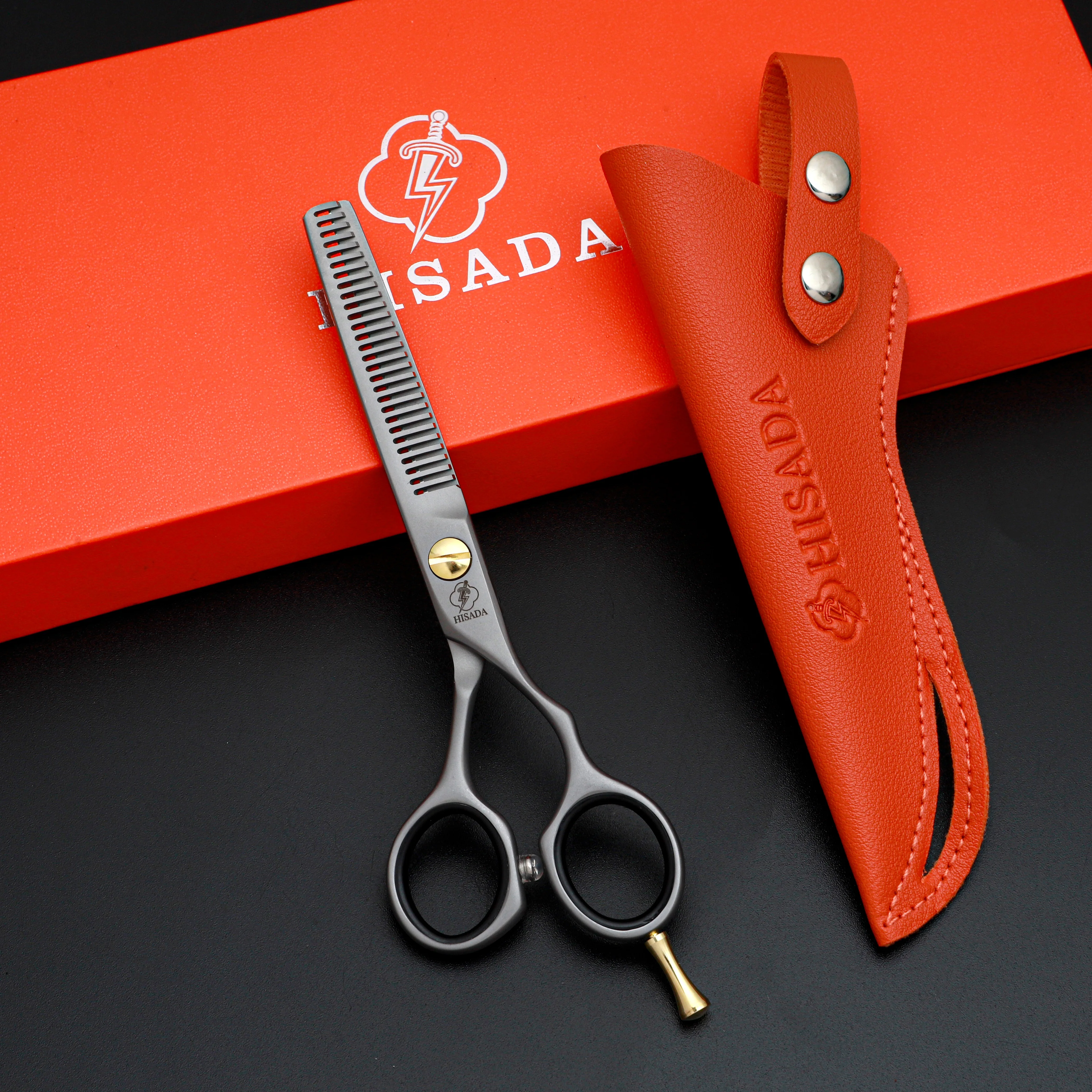 HISADA Thinning Shears Comprehensive Scissors 10%-15% Dental Scissors Made of VG10 Material Barber Shop Barber Scissors