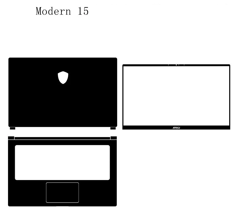 Vinyl Laptop Sticker Skin Decal Cover Protection Film for MSI Modern 14 15 GL65 GF66 GL63 Summit B15 E14 GE66 GP66/GF63/GF65