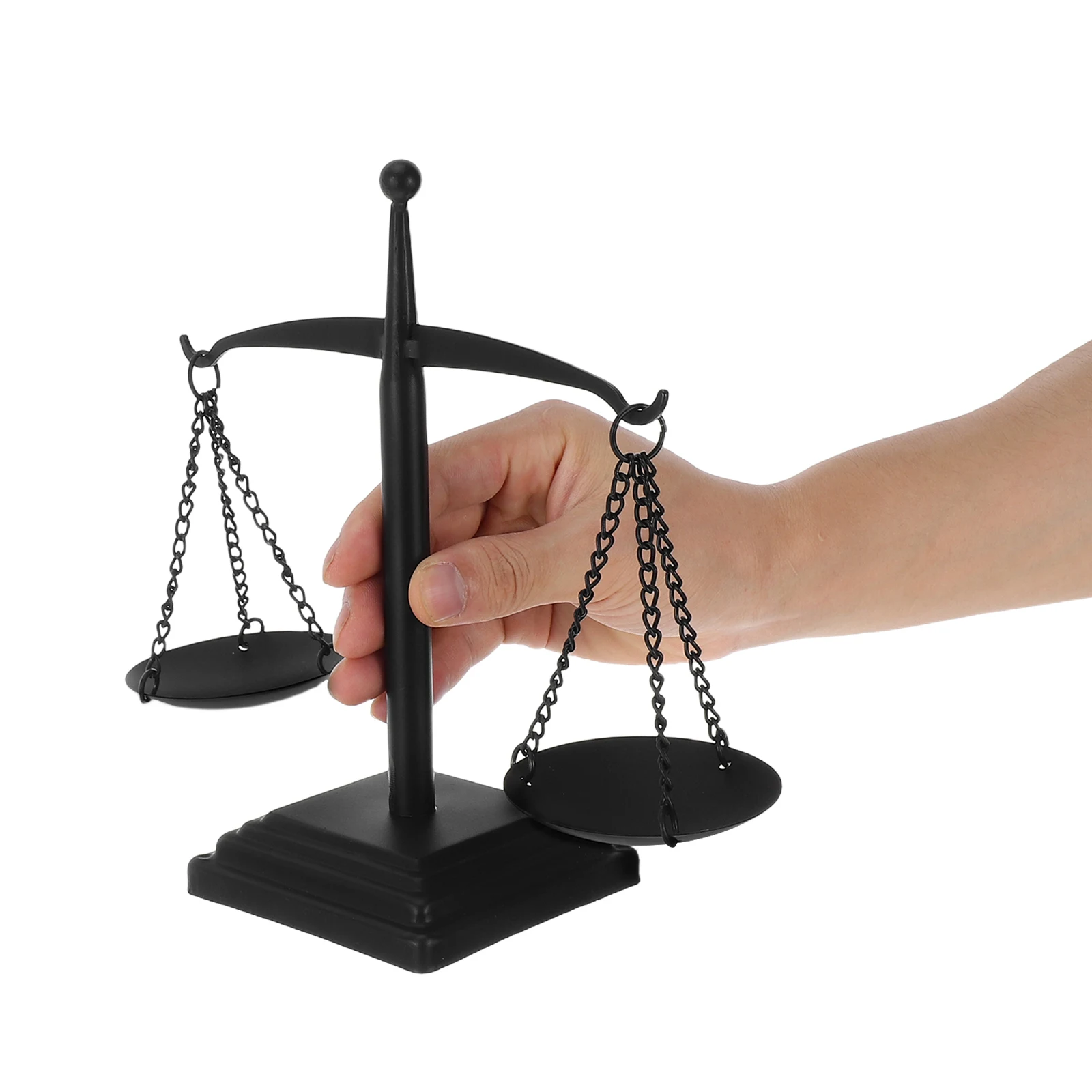 

Iron Libra Statue Sculpture Display Stand Jewelry Tray Desktop Ornament Decorative Office