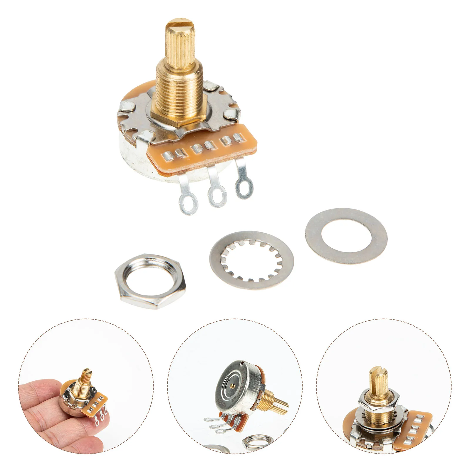 

Potentiometer Tuning Guitar Component Knobs Accessories Maintenance Switch Fine Adjustment Metal Control Replacement Part