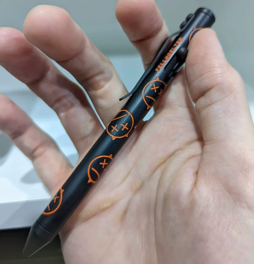 Used EDC Bolt Pen FH Pen+Fellhoelter+AFK Halloween Limited Edition Stress Relief Toy Fidget Slider Decompression Toy For Adult