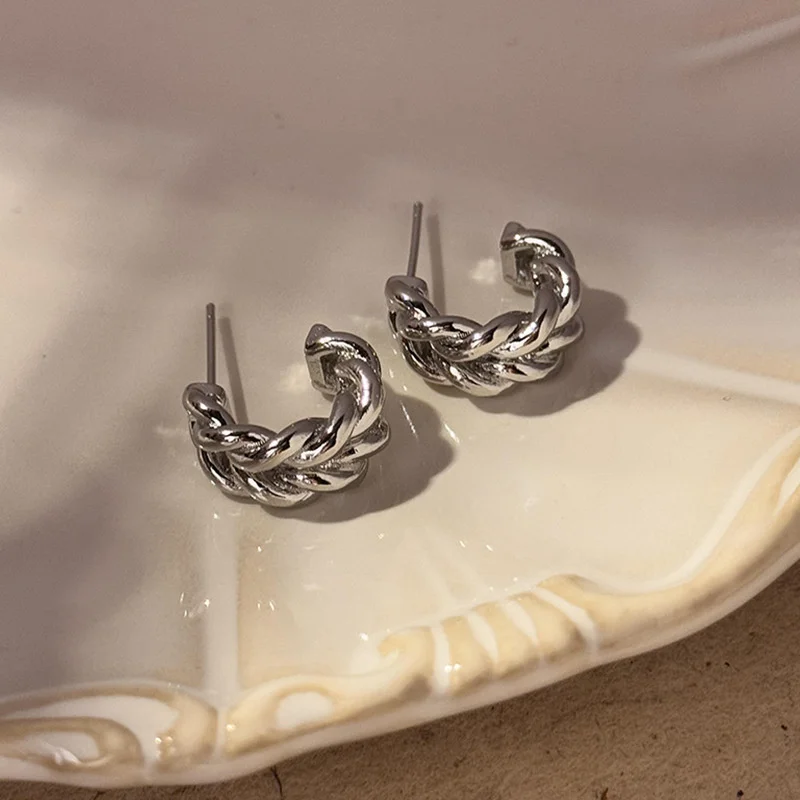 Fashion Jewelry Cool Style Thick Circle Hoop Earrings For Women Girl Ear Accessories Dropshipping e1472