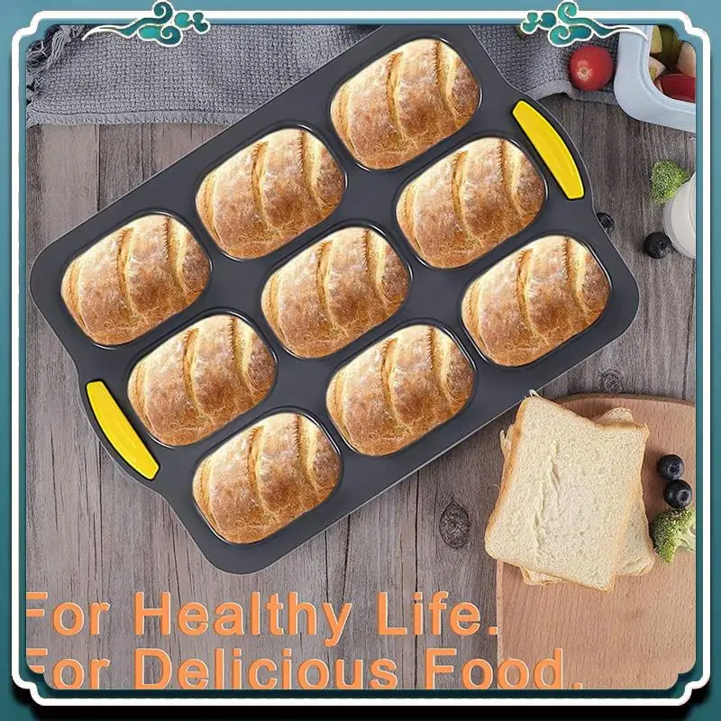 1Set Silicone Loaf Pan Bread Mold For Baking French Baguettes/Hot Dog Buns,  For Baking,Nonstick &Easy Clean