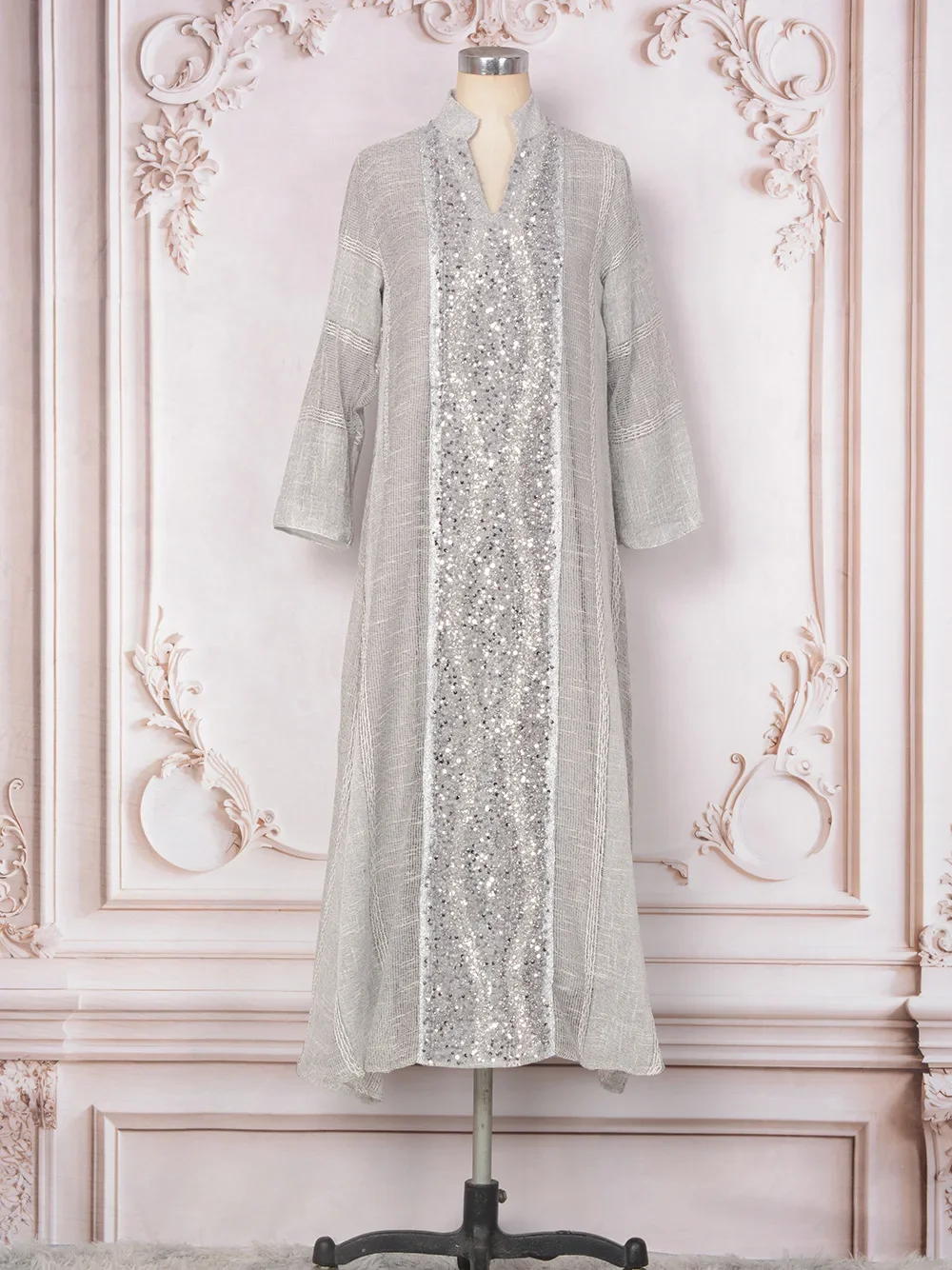 Eid Jurk Voor Vrouwen Abaya Party Lange Jurken Moslim Mesh Piepers Caftan Gewaad Jalabiya Ramadan Marokko Dubai 2026 Vestidos Largos