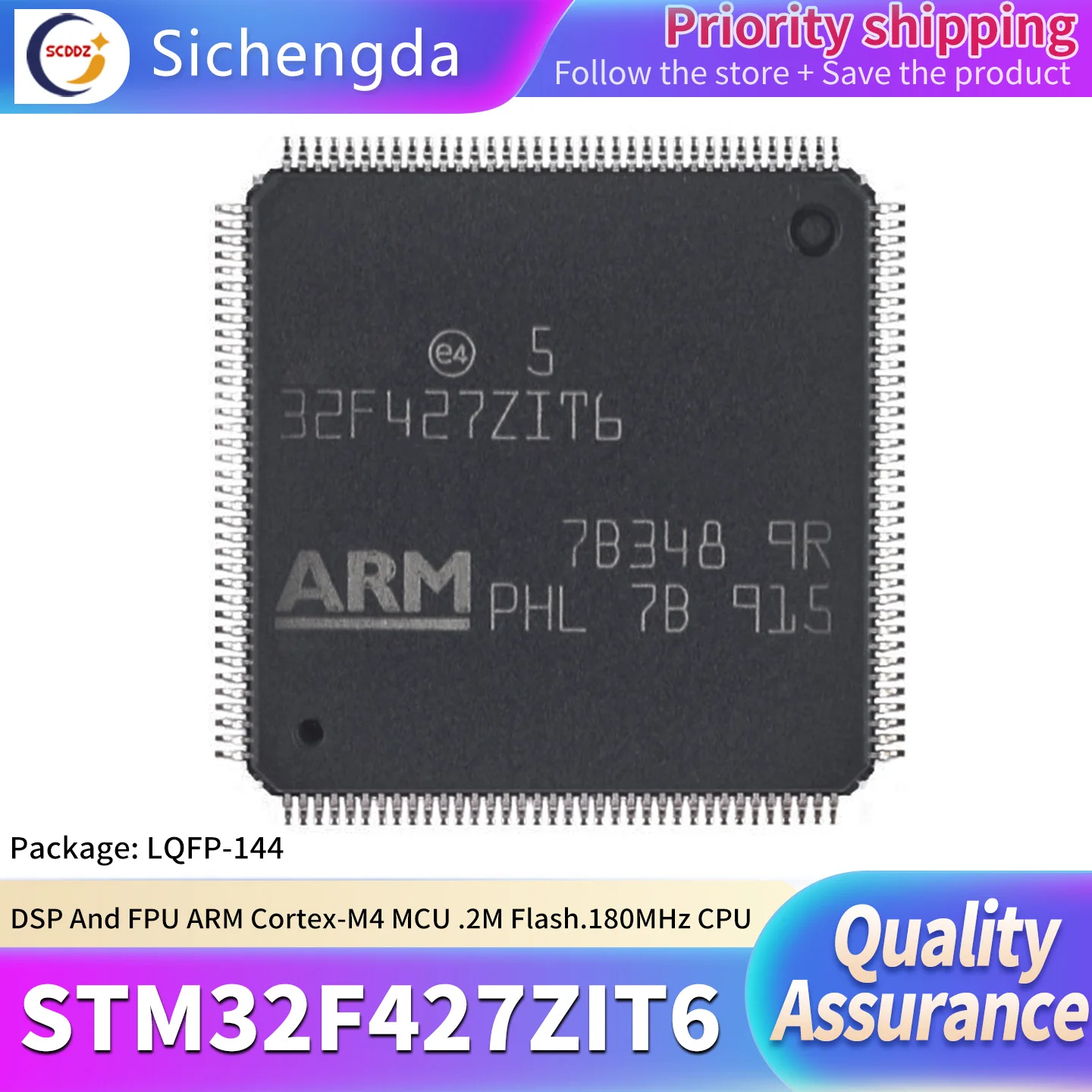 Original STM32F427ZIT6 LQFP-144 ARM Cortex-M4 32-bit microcontroller MCU