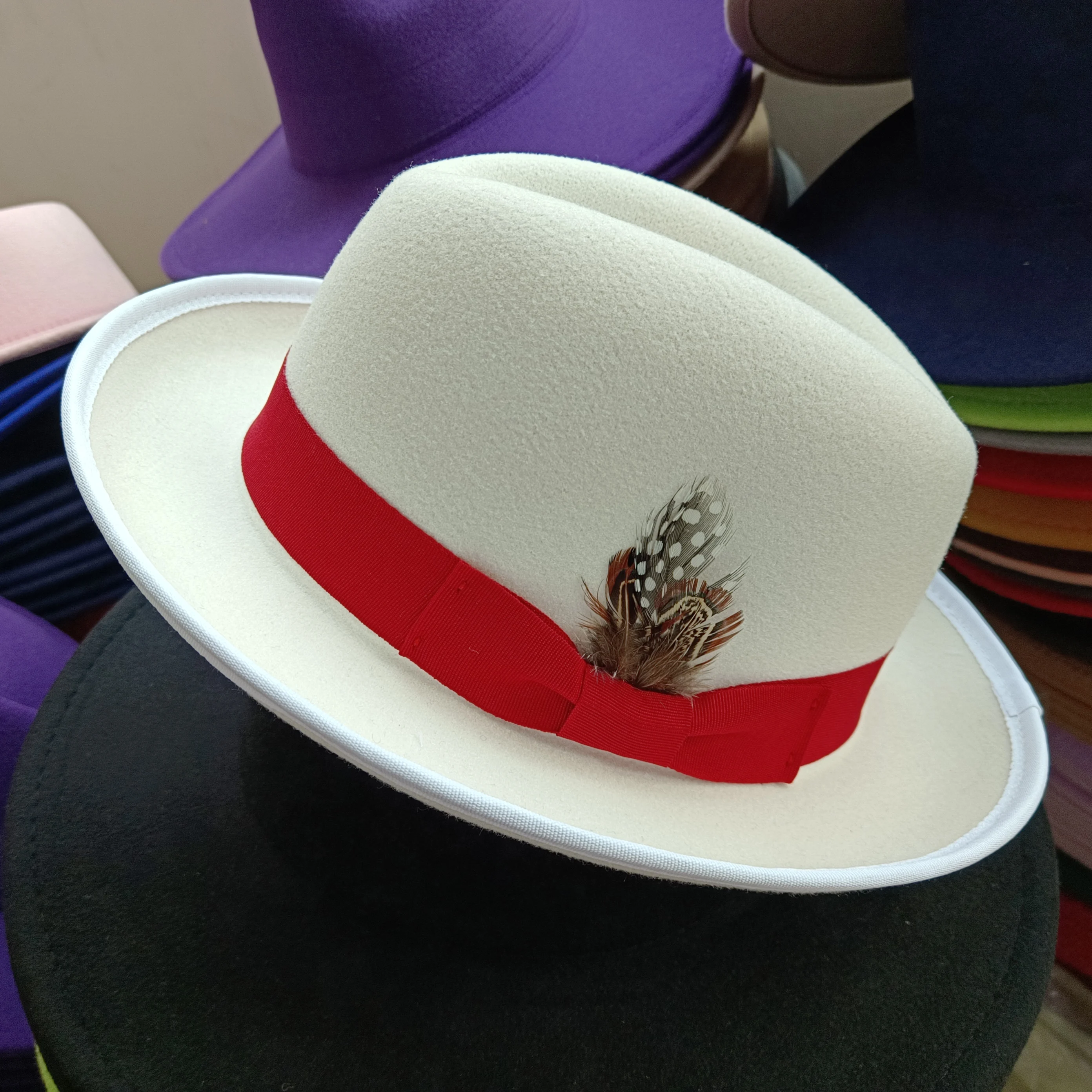 chapeau femme hats French men hat felt hat white hat for wedding jazz hat  Wholesale Toubat hat porkpie cap sombrero hombre