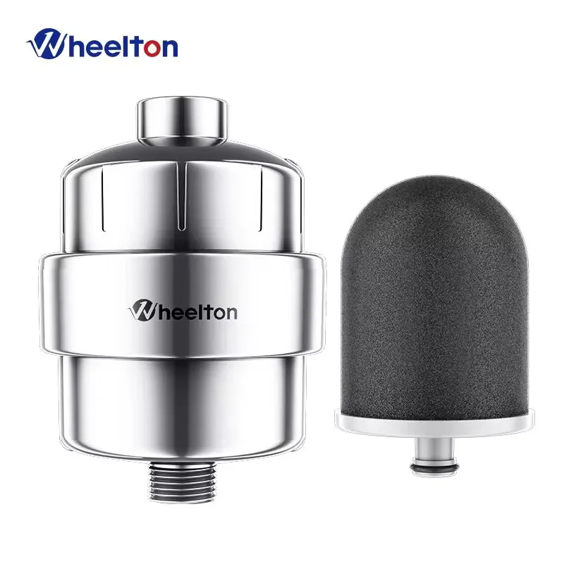 Wheelton High Pressure Shower Water Filter Activated Carbon&16 Stages Household bath Filtration Reduce Chlorine Dry Itchy Skin