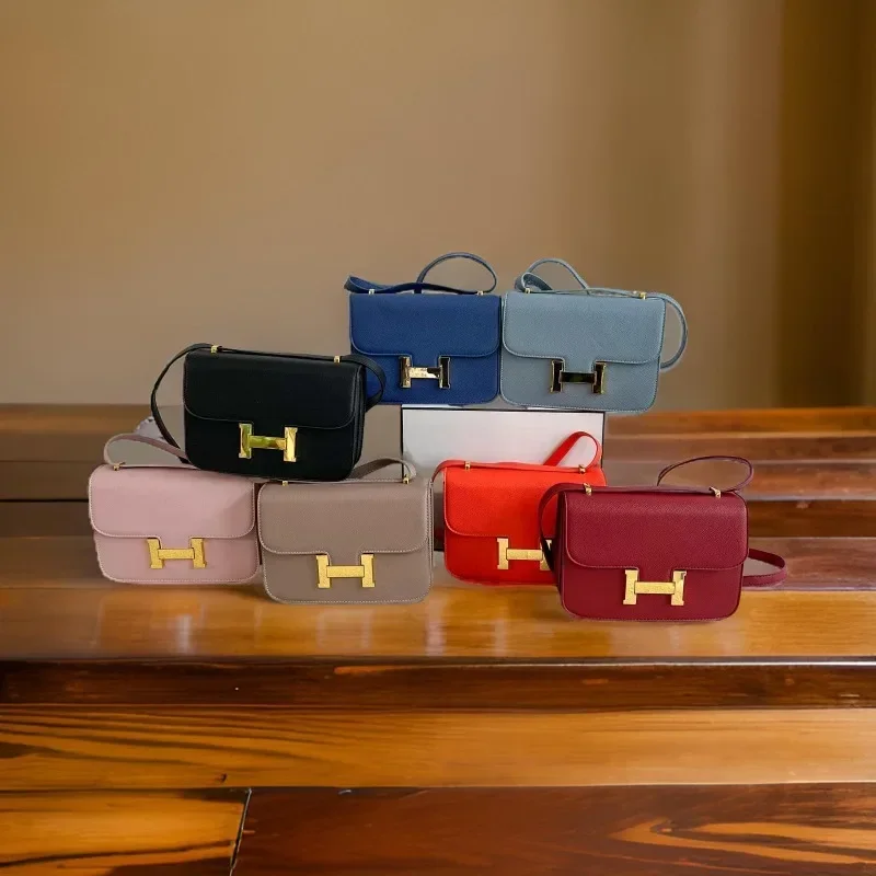 حقيبة كتف نسائية كلاسيكية من الجلد بتصميم أنيق وحقيبة يد كروس فاخرة لملابس عصرية