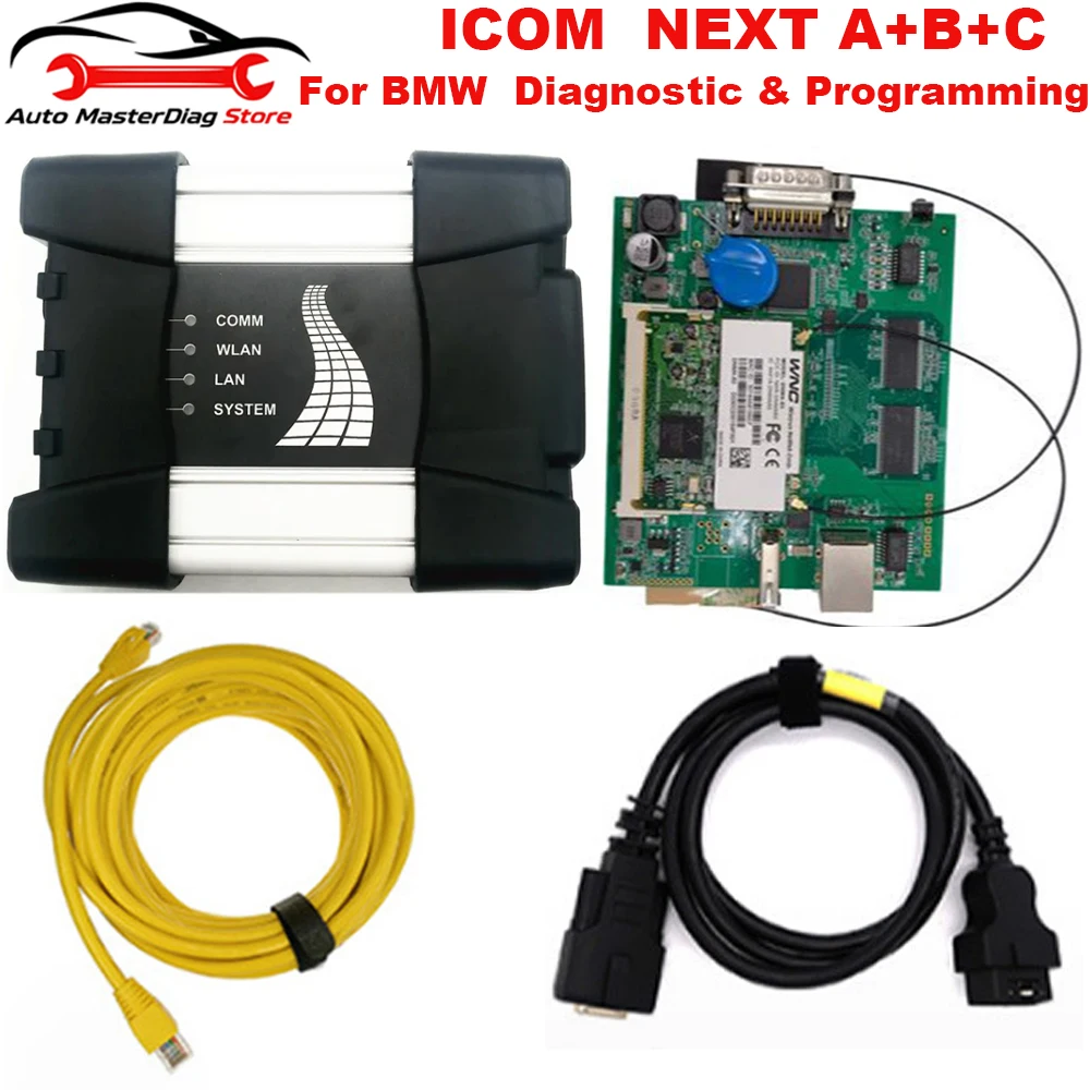 ForB-MW ICOM Next WIFI Professional Tools Auto OBD2 Scanner Diagnostic Tool & Programming Tool Full Set Icom Next Tool