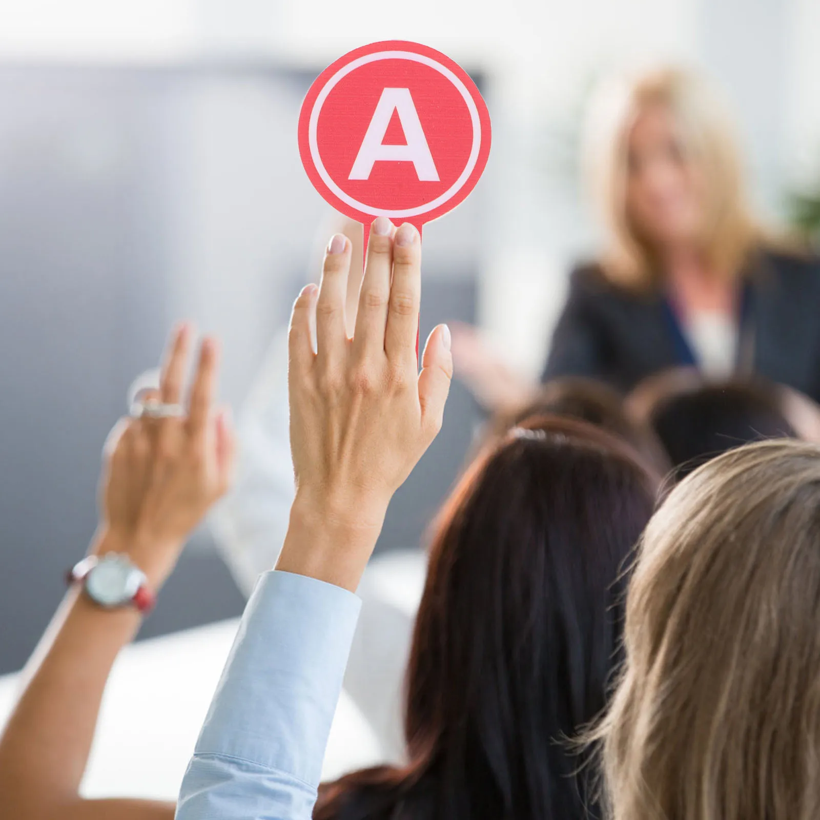 Palettes de vote réutilisables, planches de marquage en mousse pour lettres, pour les enchères, compétitions d'équipe en classe, outils de vote interactifs, 4 pièces