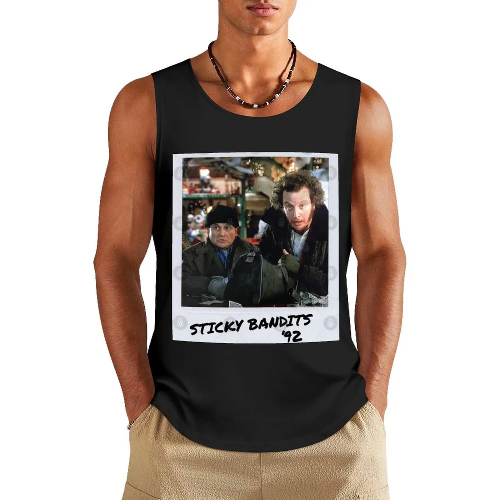 

Funny Men Kevin Mccallister Home Alone Gifts For Christmas Tank Top gym shirt men training weight vest bodybuilding t-shirt