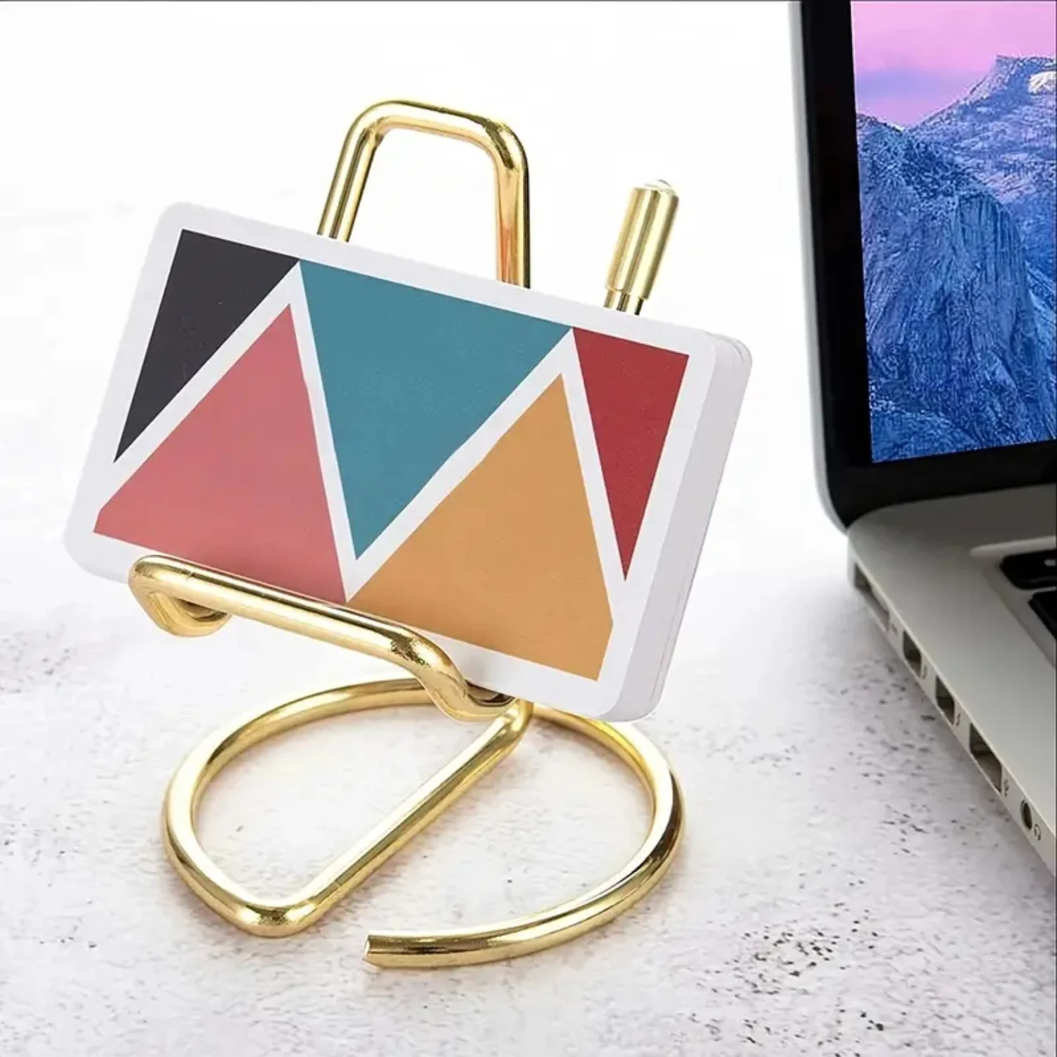 

Creative Mobile Phone Tablet Bracket Desktop Live Metal Iron Mobile Phone Holder