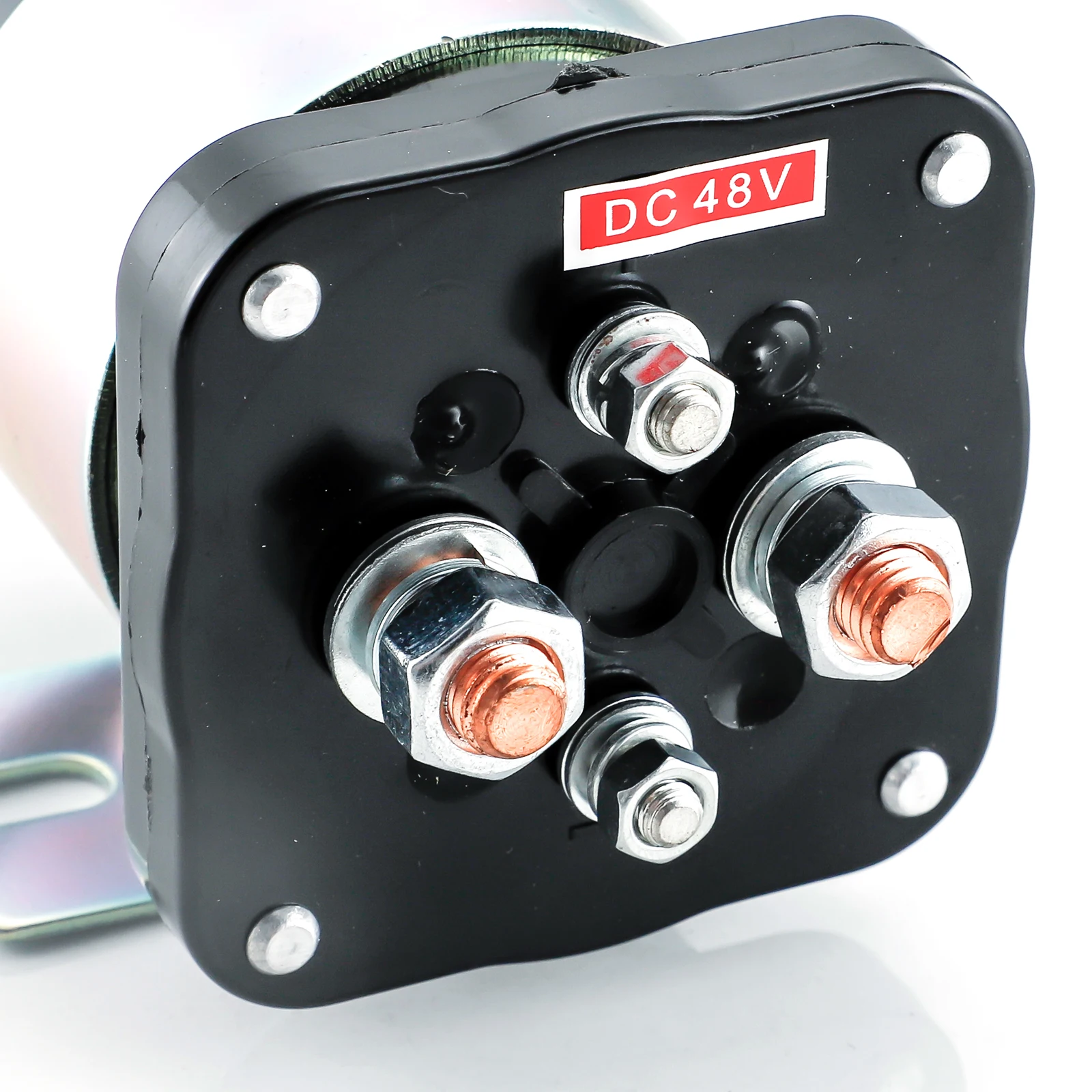48VDC 73231G01 Relai Solenoid Starter 4 Terminal untuk White Rodgers 586- 120111   586-907 Kompatibel dengan Yamaha G19 G22 G23 G27 G29