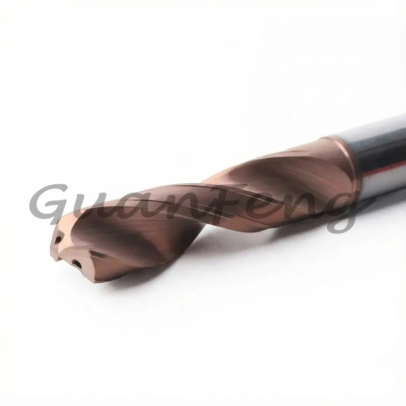 118mm Length Carbide Twist Drill Bit With Internal Cooling Hole Black Oxide Finish Metal Hole Cutter for Stainless Steel
