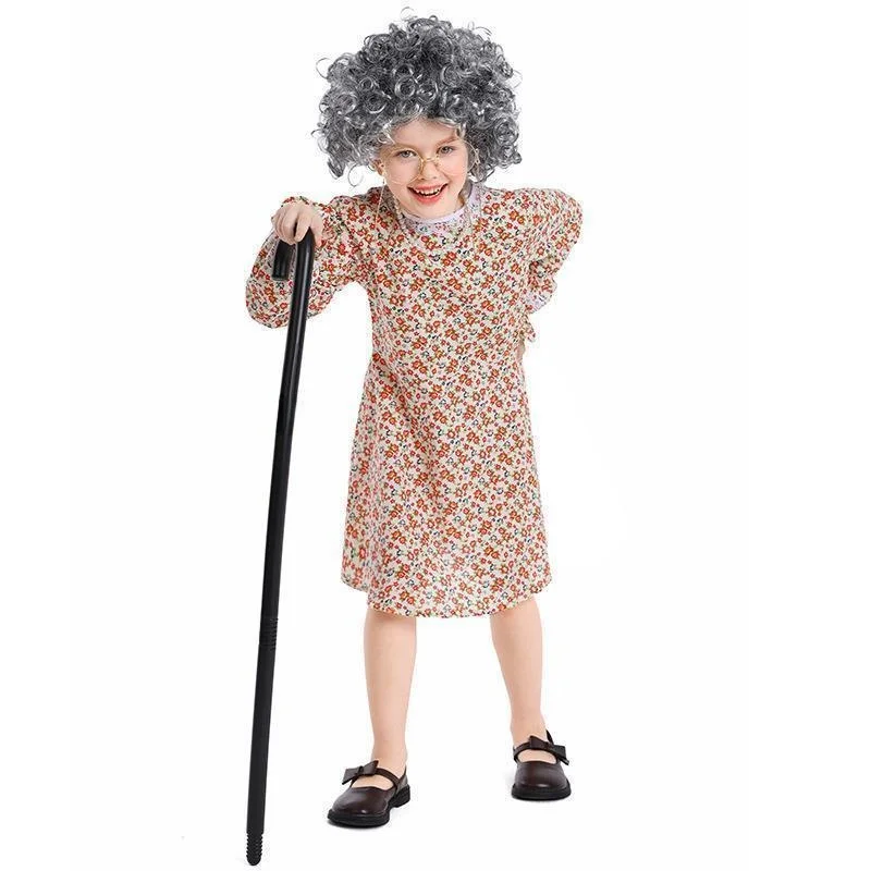 زي الهالوين الأزهار Dr andma لعب الأدوار ملابس أداء الأطفال فام طفل Dr up Par KTV