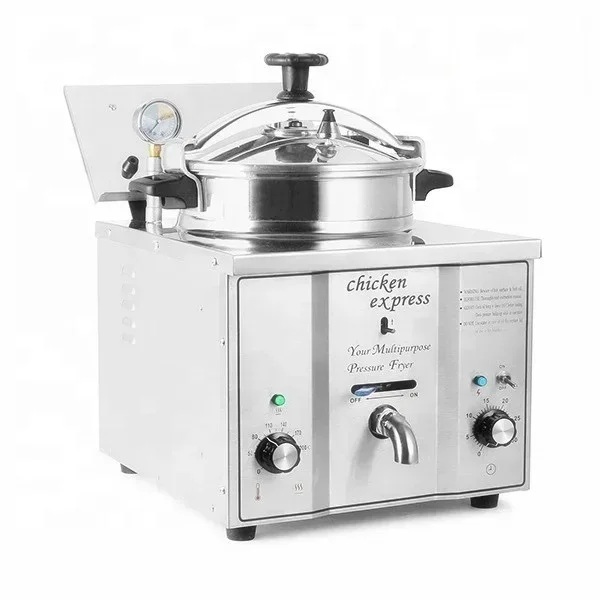 Industrial deep fryer pressure cooker electric table top commercial chicken pressure fryer