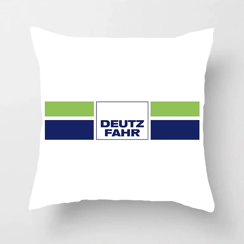 Deutz Fahr Tractor Cushion Cover for Sofa Pillow Case Cover Seat Car Throw Pillowcase 45X45cm For Home Decorative 055