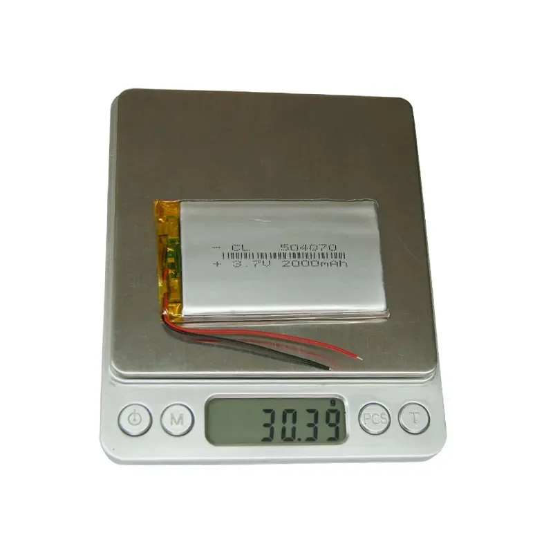 504070 рация-навигатор, регистратор дорожного движения, планшетный ПК 3,7 В, полимерная литиевая батарея, 2000 мАч