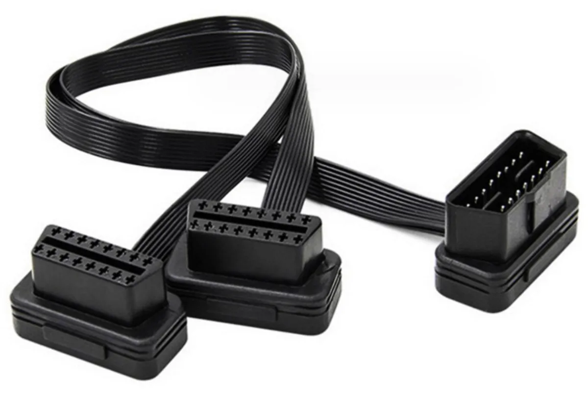 30cm OBD cable with two head OBD-II diagnose connect line car cable