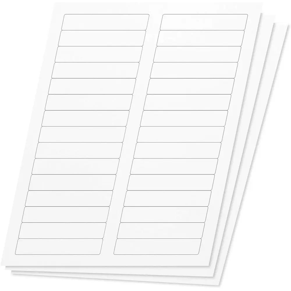 

Этикетки Recular 2/3 x 3-7/16 для старых моделей или лазерных и струйных принтеров (0,6 x 3,43 дюйма, 30 этикеток на листе, белые, 15000 этикеток, 500 листов)