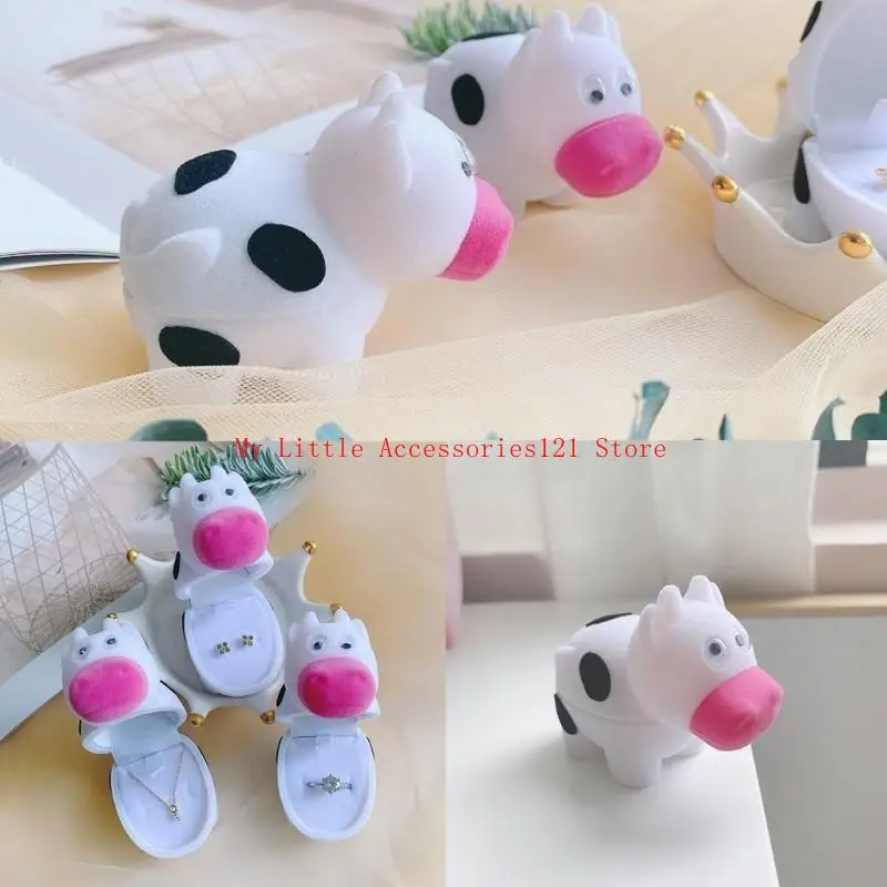 

Новинка, чехол для хранения ювелирных изделий с милыми животными, стильный и многофункциональный портативный чехол для различных