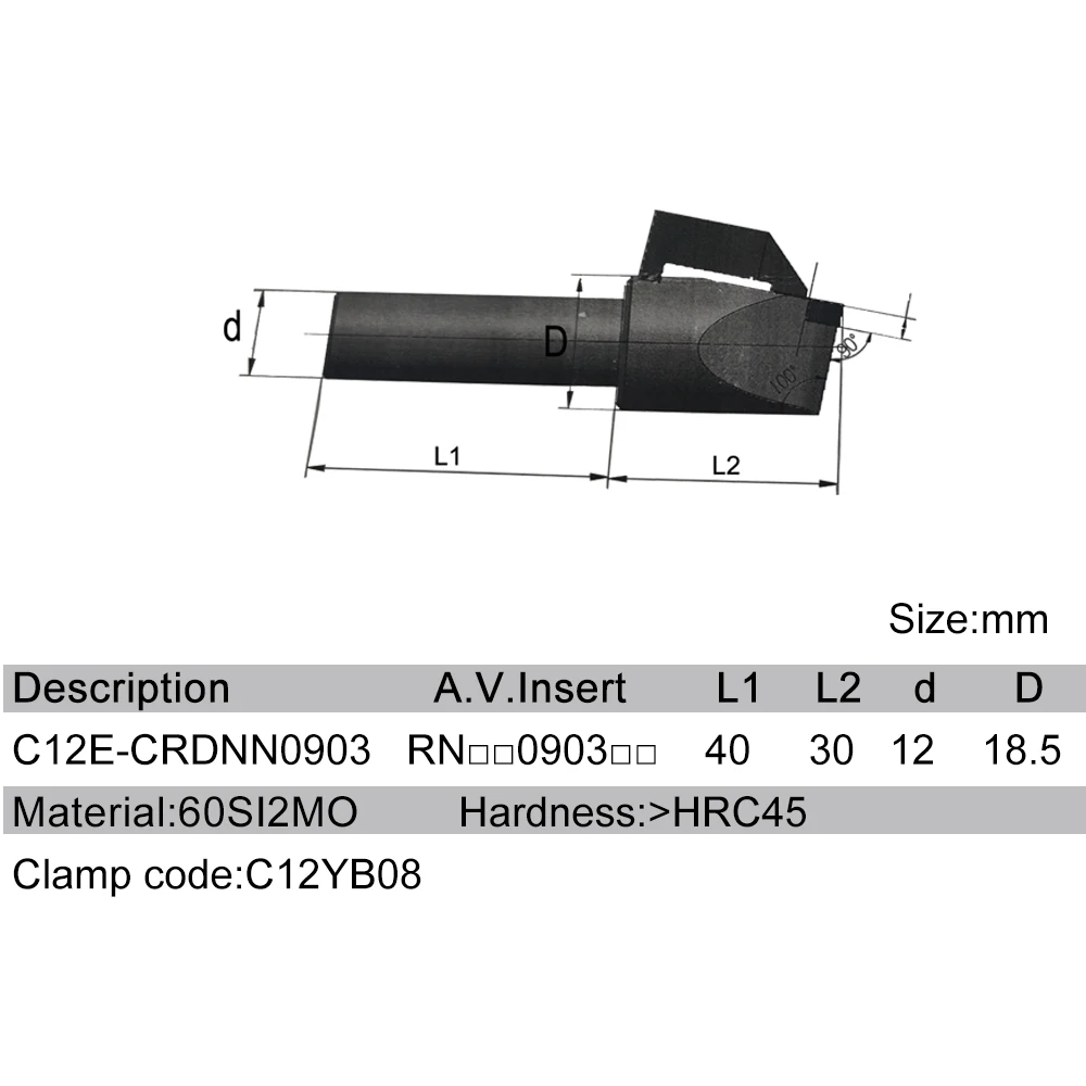 Diamond PCD CBN PCBN Insert RNGN RNMN0903 Tool Holder Lathe Turning Tools For engine cylinder head block repair refurbishment