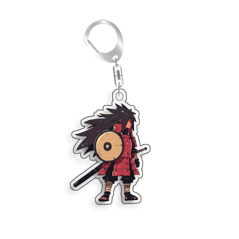 For Naruto Uzumaki Naruto Uchiha Madara KuramaOtsutsuki Kaguya Acrylic Selfmade Cartoon Anime Keychain Pendant Toy Gift 5cm view 3