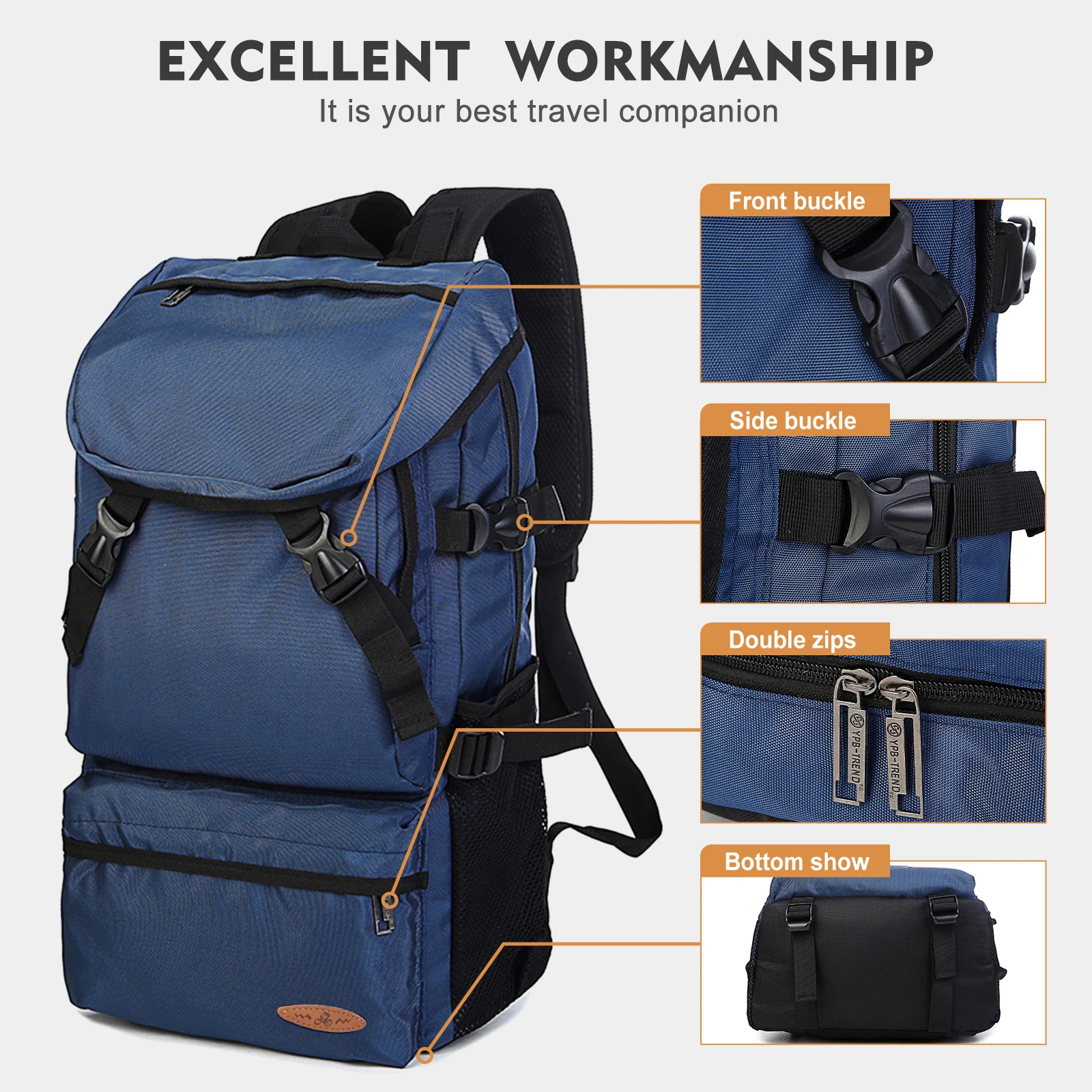 34L التكتيكية على ظهره المشي لمسافات طويلة حقيبة السفر حقيبة ظهر كبيرة التخييم الصيد تسلق الجبال على ظهره ، الرجال النساء الصيد على ظهره #3