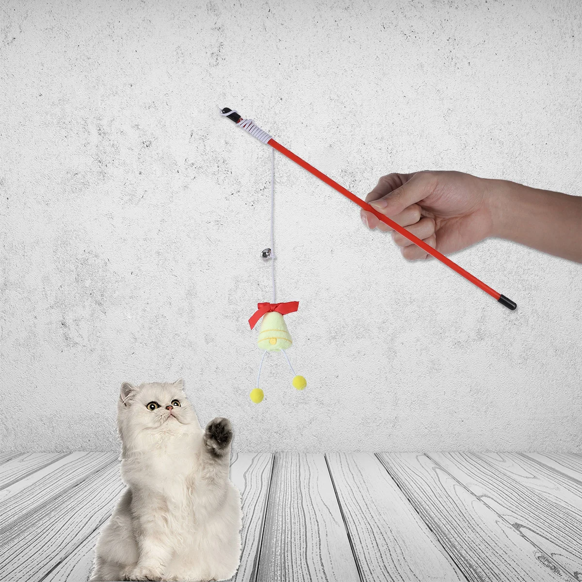 

3Pcs Cat Teasing Stick Engages Cat Interest in Active Play Boosts Fitness and Reduces Stress Naturally