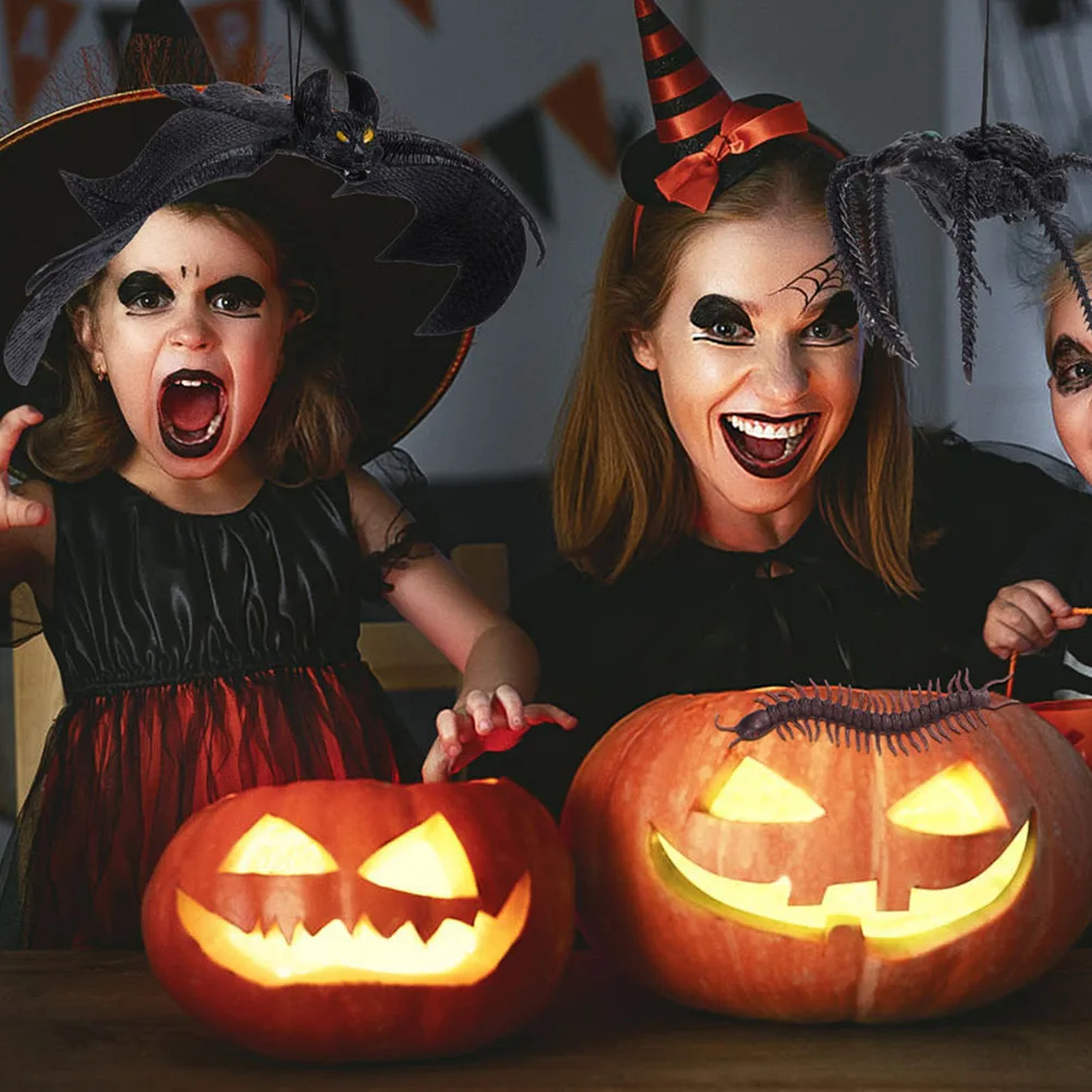 

3 Pcs Adornment Rubber Halloween Decorative Pendant Photo Prop Haunted House Props Scary Photo Adornment Gifts