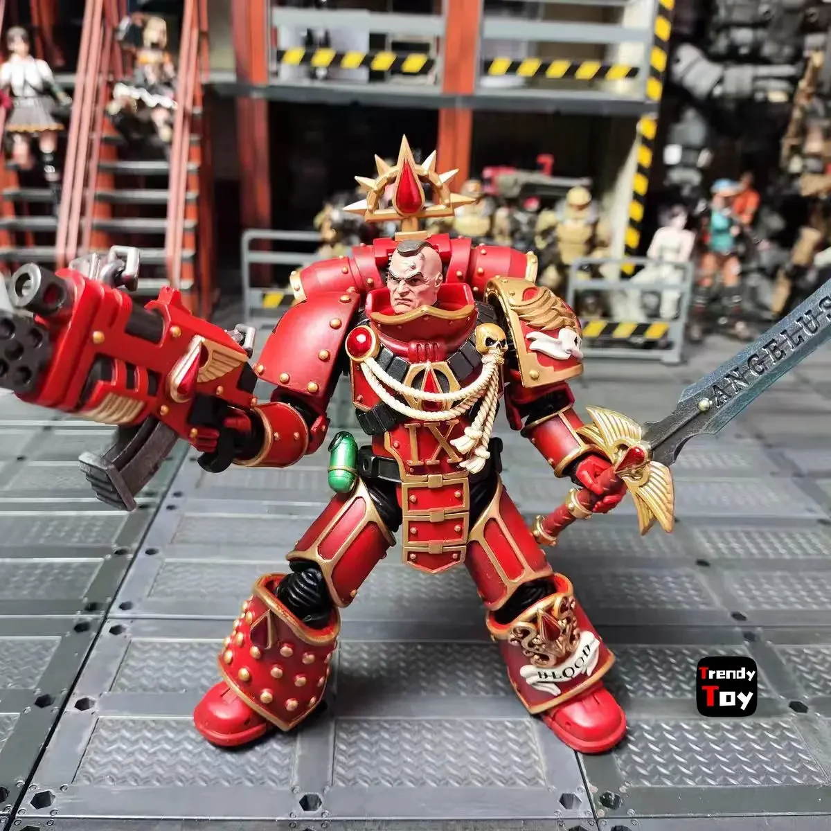 

【24-Hour Shipping】JOYTOY 40K Blood Angels Raldoron First Captain of The Blood Angels Collection 1/18 Action Figure