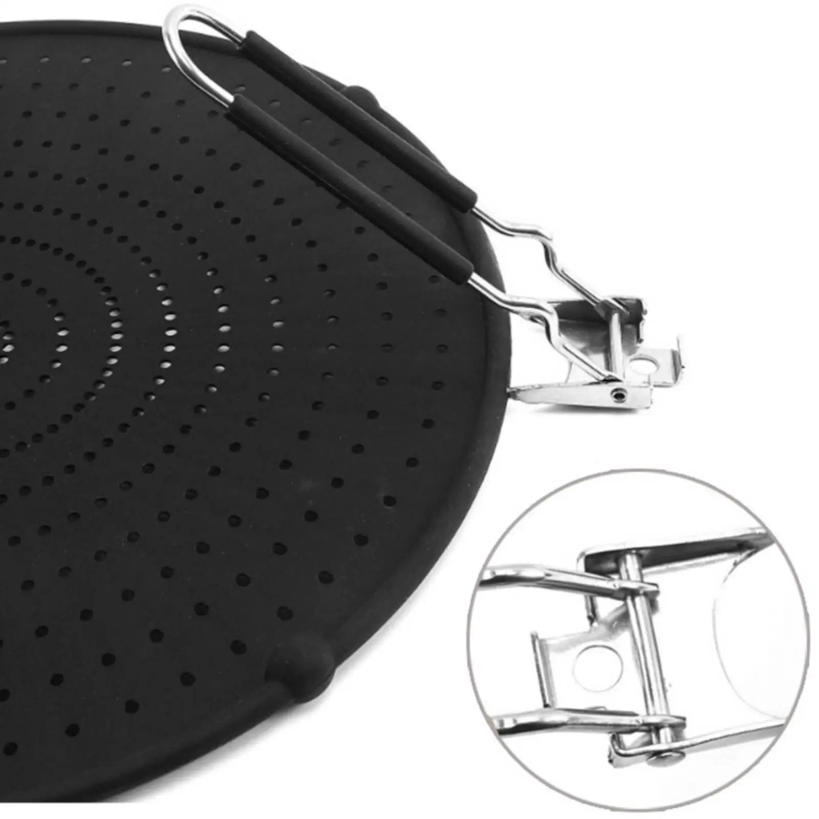 Kitchen Tool Space-Saving Splatter Screen with Handle Folding Stovetop Splatter Screen Compact for Frying