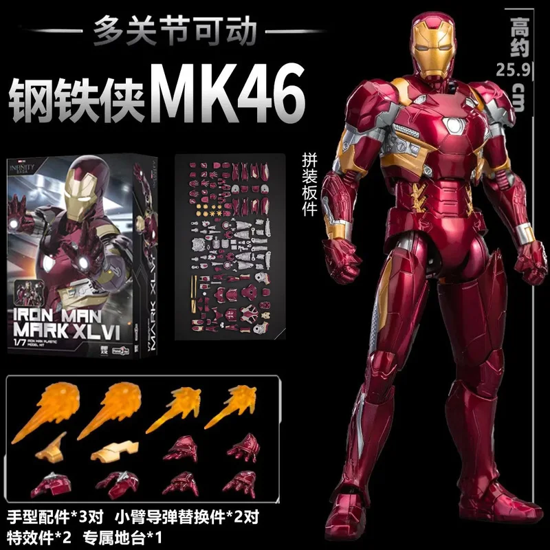 Marvel Figurine 5 pz Modello Kit Scala 1/12 Action Figure Giunti mobili Infinity Saga Tema Desktop Ornamento Figurine squisite