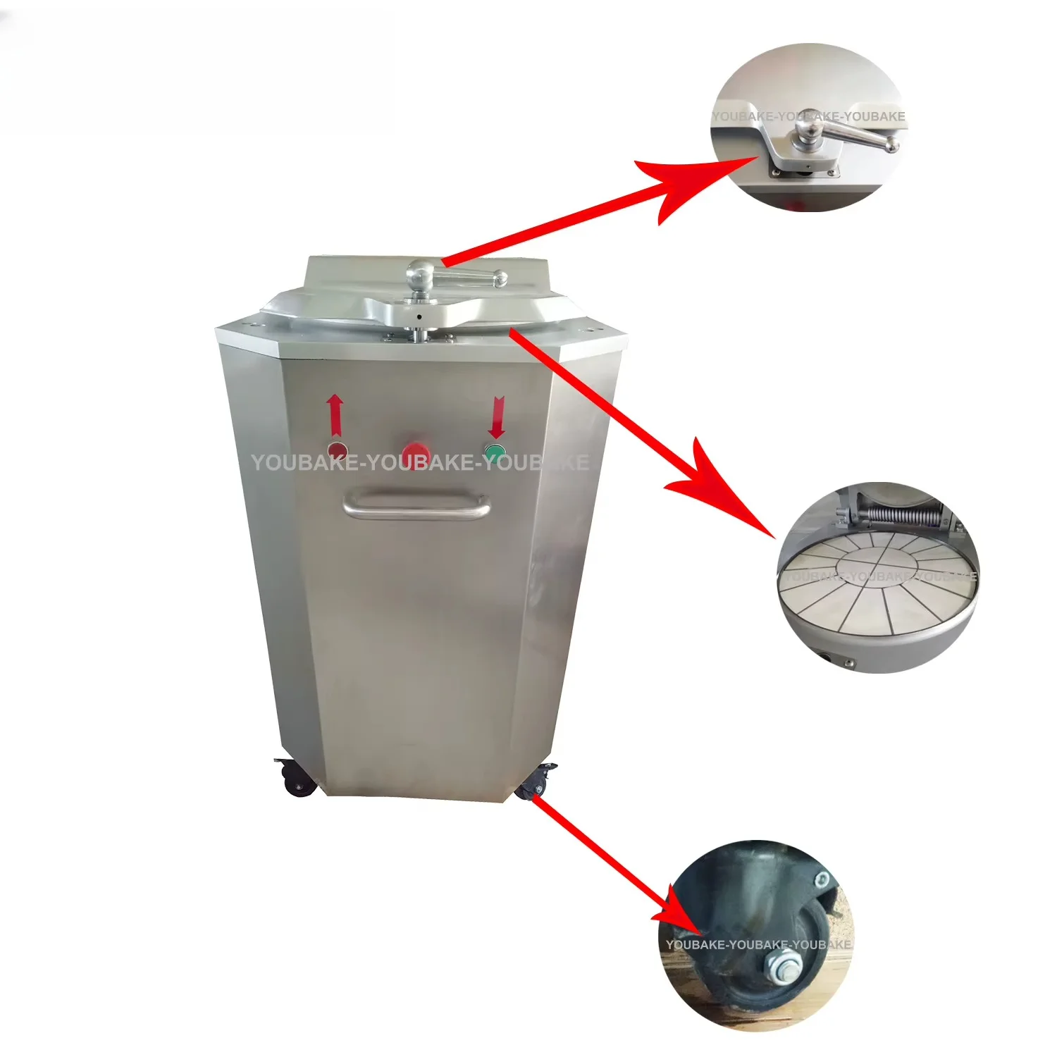 Hydraulic Dough Divider And Bread Cutter Machine For Bakery In 16/20/30PCS