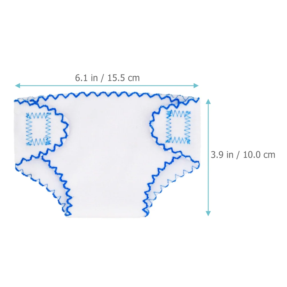 4 Stück Mini-Stoffwindeln, Unterhosen, Spielzeug, Mädchen, Kleidung, Anziehzubehör, wiederverwendbare Baby-Unterwäsche, wiedergeborene Puppen