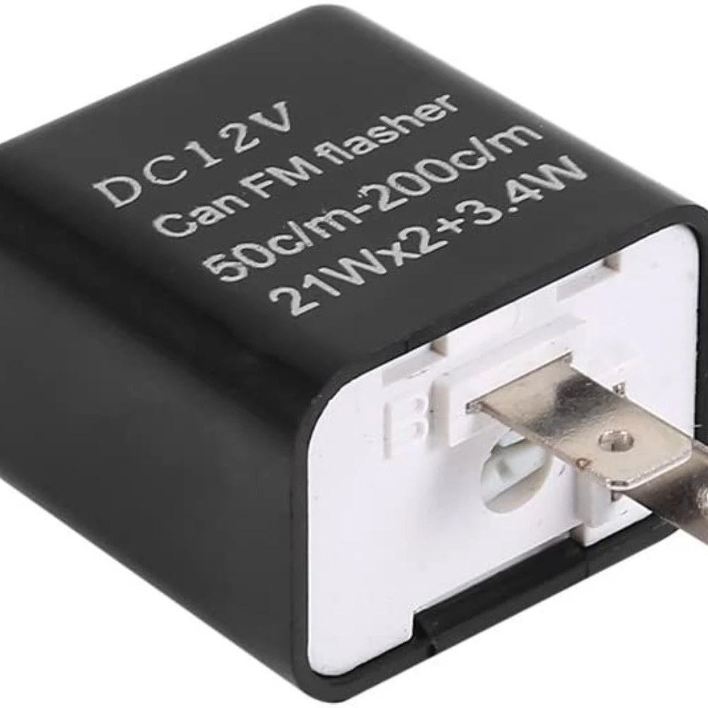 2 Pin LED Flasher Relay 12V Adjustable Frequency of Turn Signals Blinker Indicator Relays For Motorcycle Motorbike Accessories