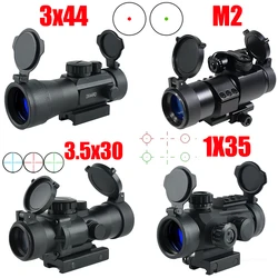M2 Rood Groen Dot 3x44 Red Dot Optic Compact Riflescope 3.5X30 RGB Laser Sight Tri-verlichte tactische uitrusting voor Picatinny Rail