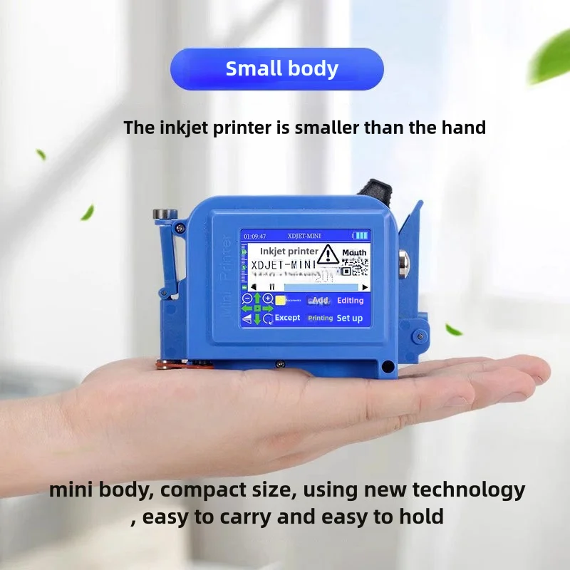 Mini Date Code-Spraying Machine Smart Date Food Packaging Bag Bottle Body Bottle Cap Cans Bottom Handheld Smart Code-Spraying Ma