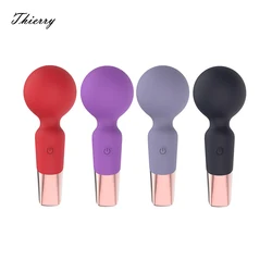 10 Modes Strong Vibration Mini Vibrator Magic Stick USB Charging Massager Clitoris G-Spot Vibrators Sex Toy For Women Adults 18