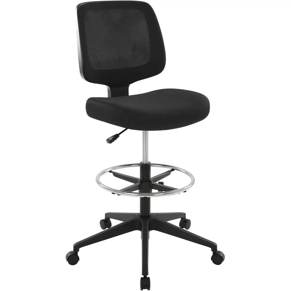 Mesh Fabric Back Drafting Chair, Black, BIMA Compliant