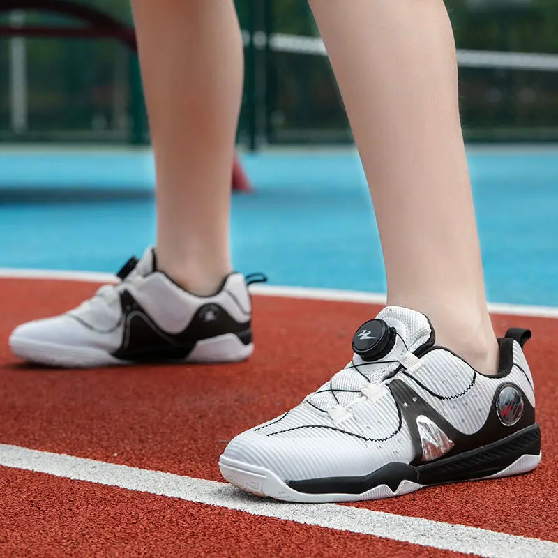 Comfortable Wear-resistant Table Tennis Shoes Rotating Button Shoelaces Tennis Shoes Men's Women's Badminton Shoe Sports Shoe