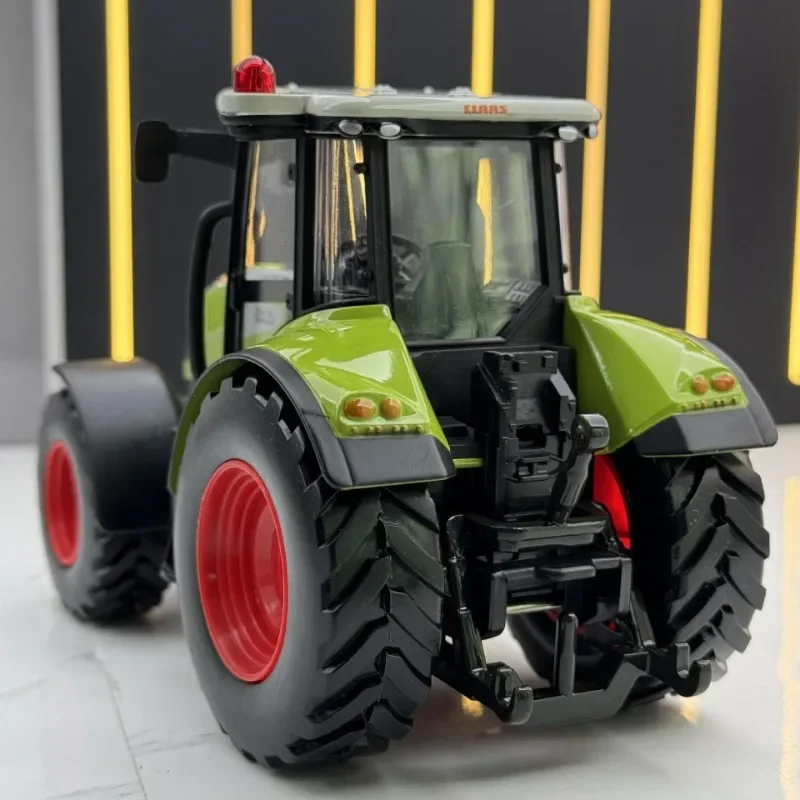 Diecast Metal 1:32 Agricultural Tractor Model Sound and Light Children Boys Toy Car Transport Model Collection Voiture Miniature