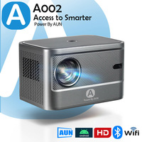 A002 Portable MINI Projector TV Smart Home Theater Cinema Android Projectors 4K Video Game Beamer Bluetooth WIFI Sync Smartphone