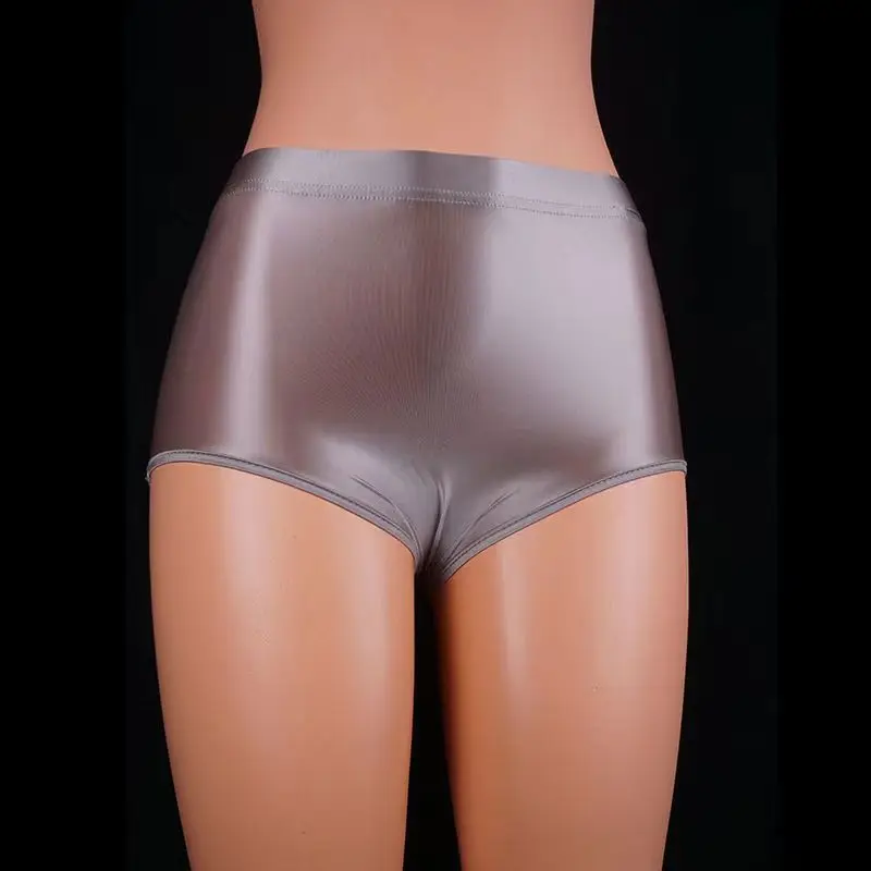 Culotte de sécurité lisse pour femmes, sous-vêtements brillants, très tendance, unisexe