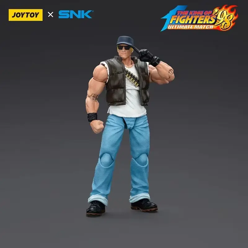 

JoyTOY SNK KOF 98 UM Lkari Warriors Team Action Figure Set - Ralf Jones Leona Heidern Clark Still for Collectors And Gifts