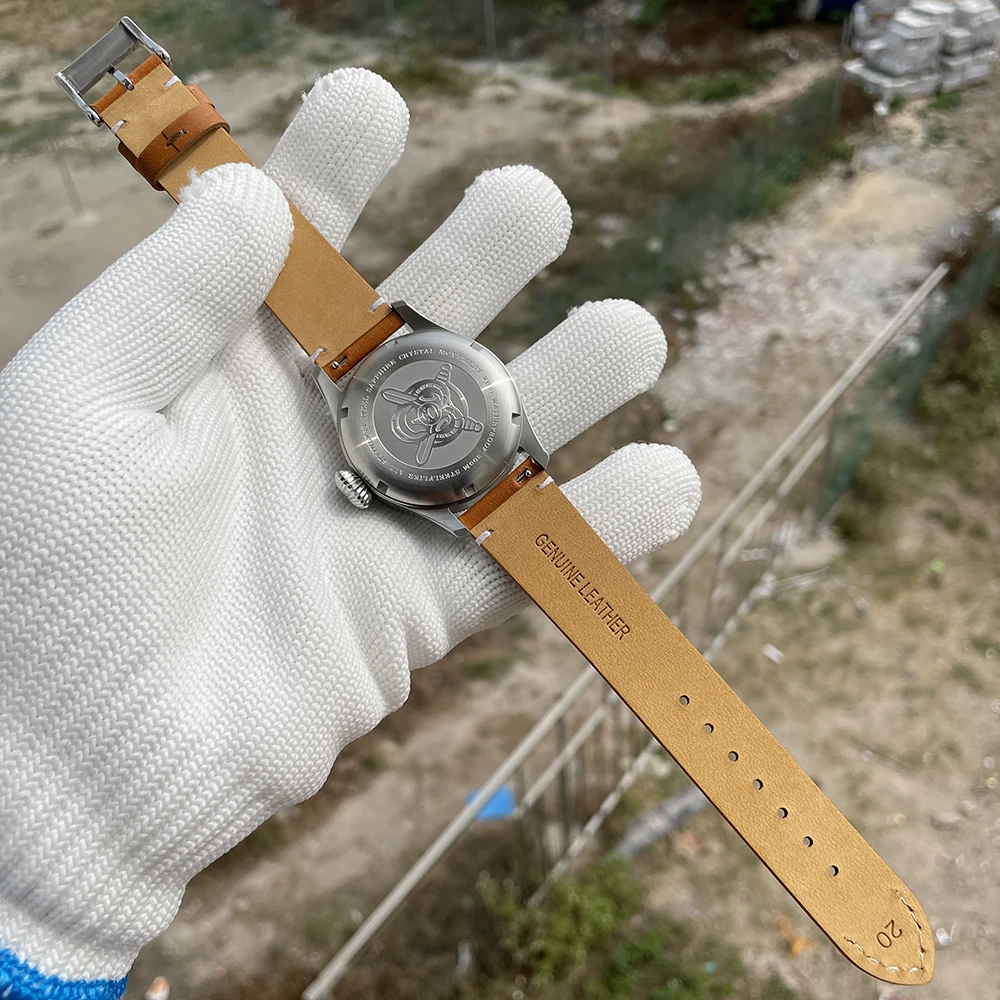 STEELFLIER Offizielle SF741 klassische Quarz-Armbanduhr, Souvenirs, Saphirspiegel, VH31, stumm, 200 m wasserdicht, luxuriöse Leuchtuhr – Detail 21
