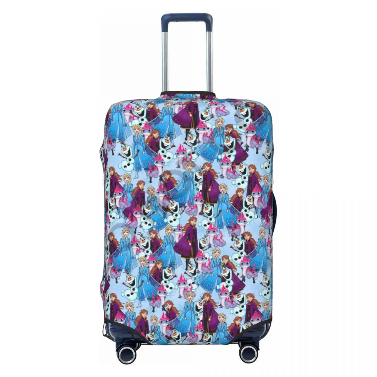 

Бесшовный чехол для багажа «Холодное сердце» Эльзы Олафа на заказ, забавный защитный чехол для чемодана, костюм для 18-32 дюймов