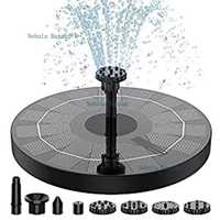 Mini Solar Water Fountain Pool Pond Waterfall Fountain Garden Decoration Outdoor Bird Bath Solar Powered Fountain Floating Water
