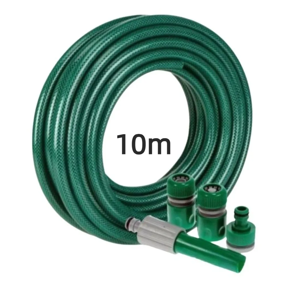 

Durable 5/10/15/20m Garden Hose Set ‌Memory Anti Crack Plastic Water Pipe Soft Flexible PVC Sprinkler Soaker Hose Washing Cars