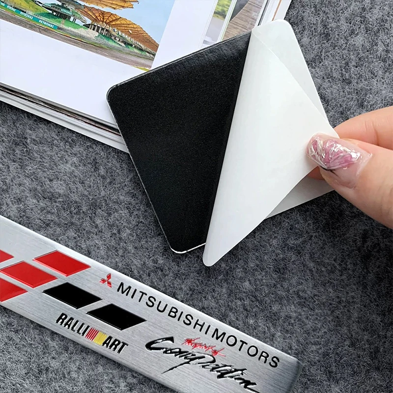 ميتسوبيشي شعار ملصقات معدنية جسم السيارة الجذع الزخرفية مائي لميتسوبيشي ASX أوتلاندر لانسر غراندز ديليكا باجيرو كولت